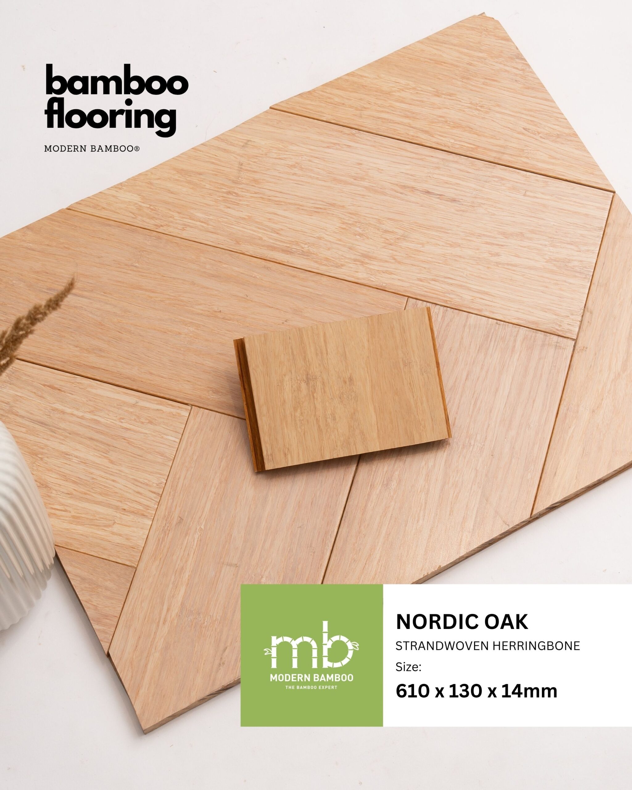 NORDIC OAK STRANDWOVEN (HERRINGBONE)